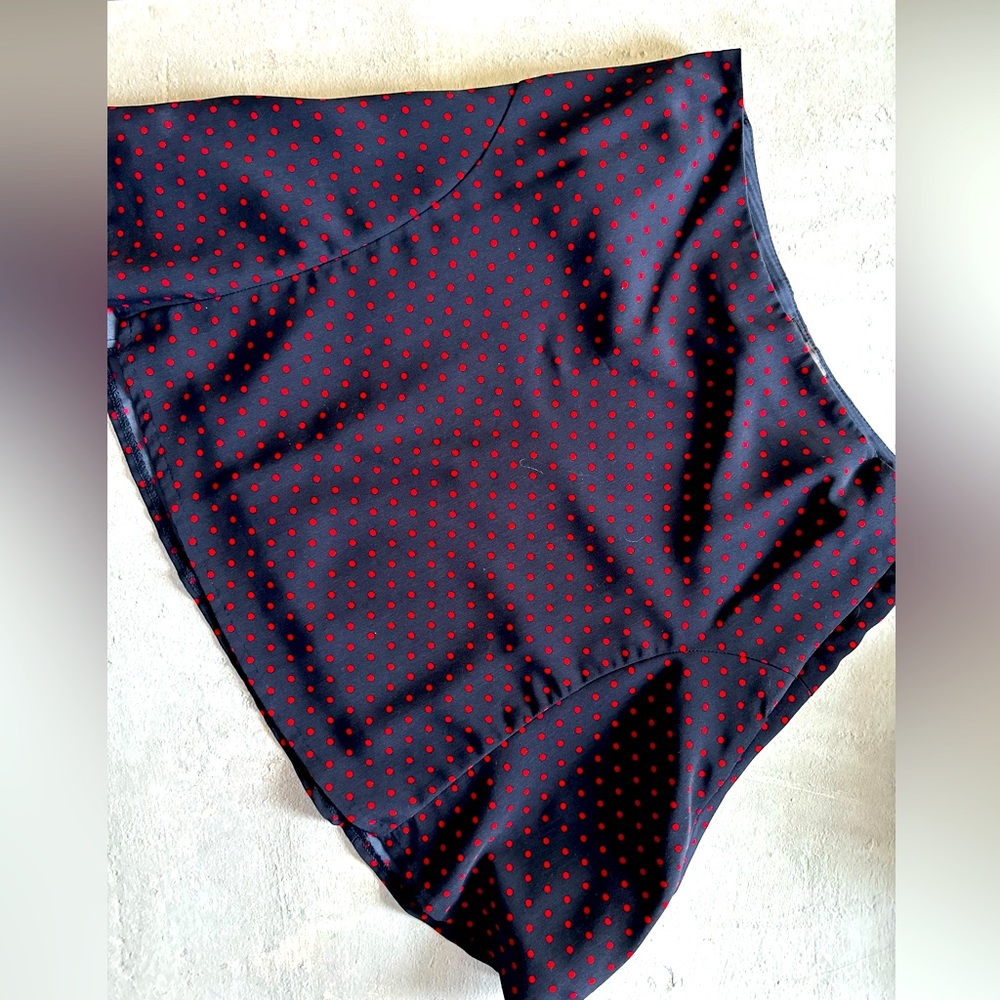 The Limited Womens Skirt Size Small A-Line Line Polka Dot Blue Red